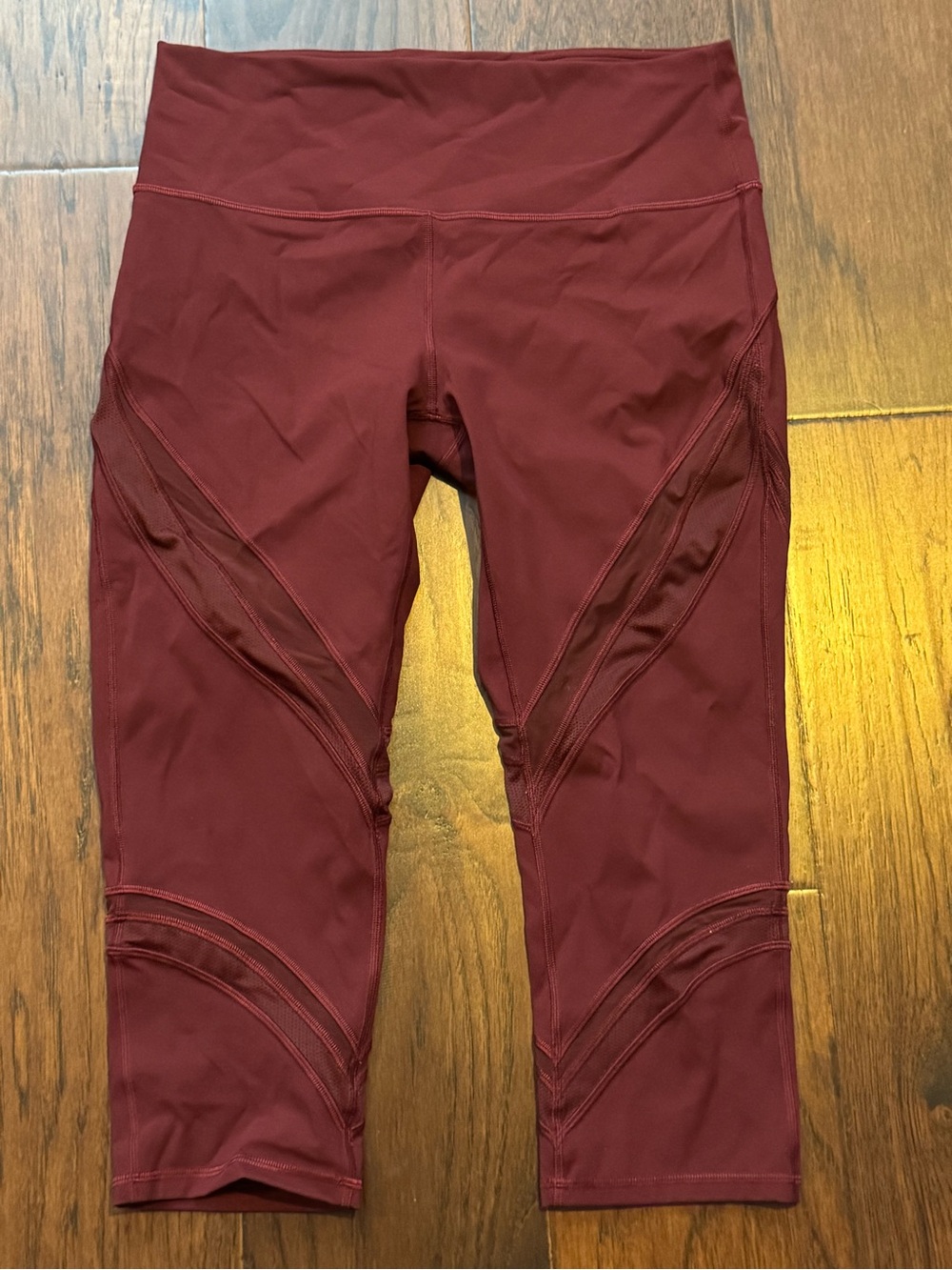 Lululemon Wunder Under High Rise Crop Cranberry Size 12